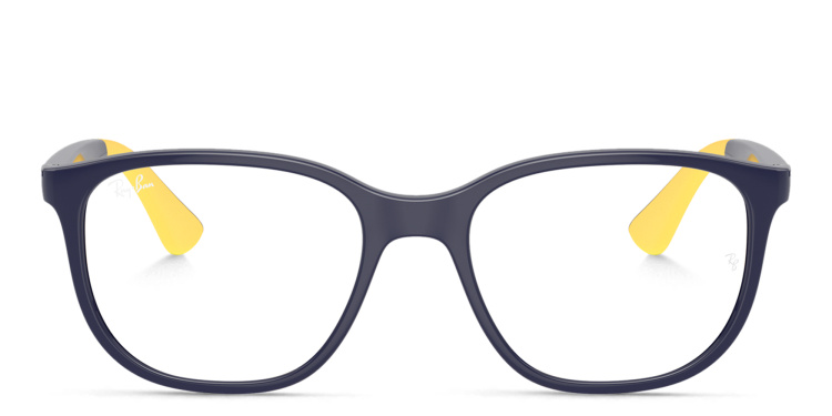 Shop Ray-Ban Junior Kids Square Eyeglasses in Blue online.