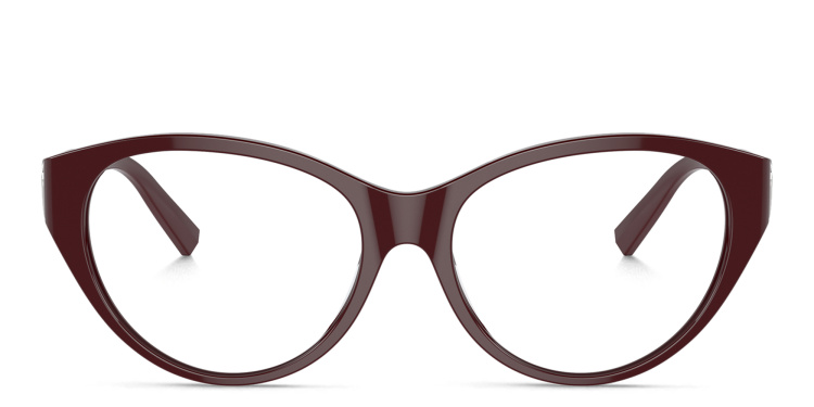 Shop TIFFANY Cat-Eye Eyeglasses in Burgundy online.