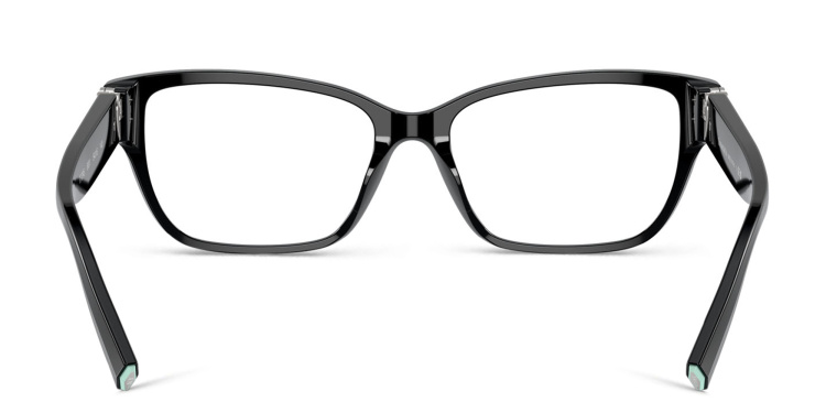 Shop TIFFANY Rectangle Eyeglasses in Black online.