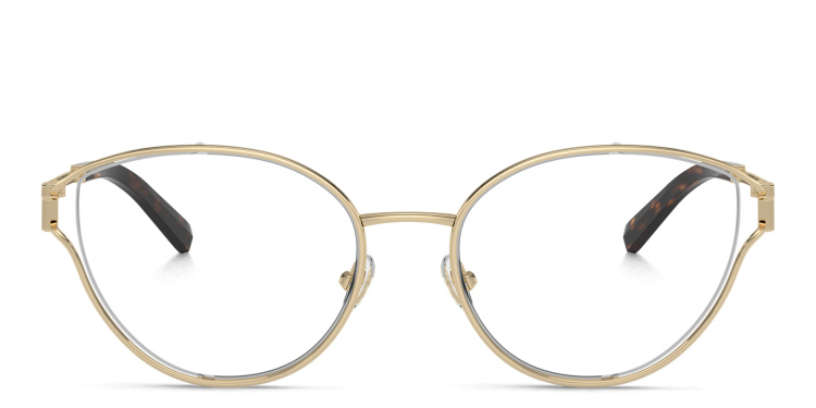 تسوق نظارات طبية بإطار بيضاوي تيفاني أند كو بلون ذهبي أونلاين.