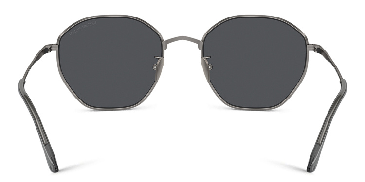 تسوق نظارات شمسية مربعة جورجو أرماني بلون رصاصي أونلاين.