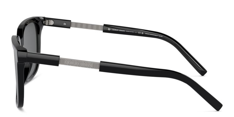 Shop GIORGIO ARMANI Pillow Sunglasses in Black online.