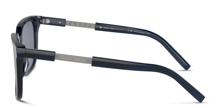 Shop GIORGIO ARMANI Pillow Sunglasses in Blue online.