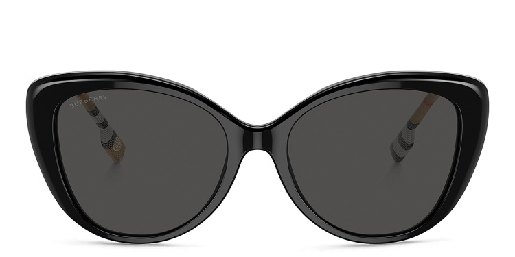Shop BURBERRY Cat-Eye Sunglasses in Black online.