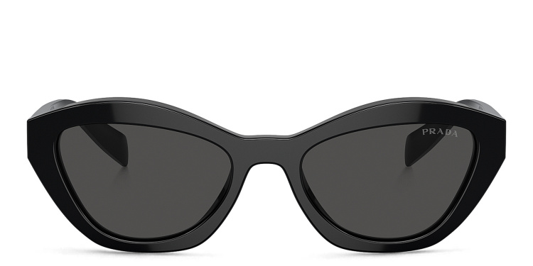 تسوق نظارات شمسية بترفلاي برادا بلون أسود أونلاين.