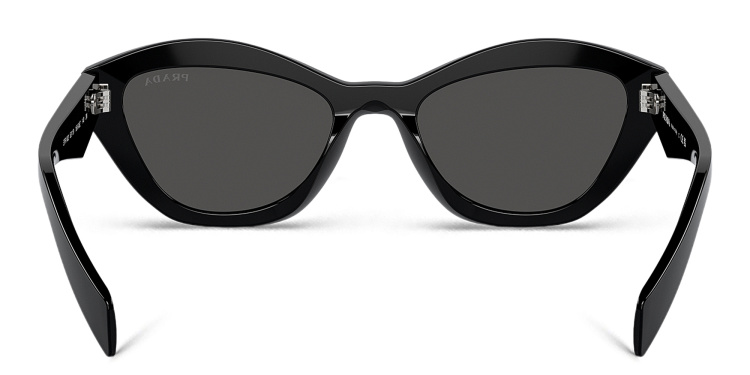 تسوق نظارات شمسية بترفلاي برادا بلون أسود أونلاين.