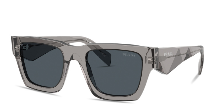 Shop PRADA Catwalk Pillow Sunglasses in Grey online.