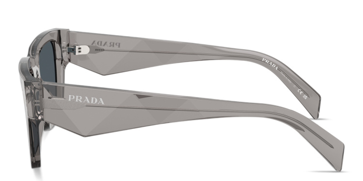 Shop PRADA Catwalk Pillow Sunglasses in Grey online.