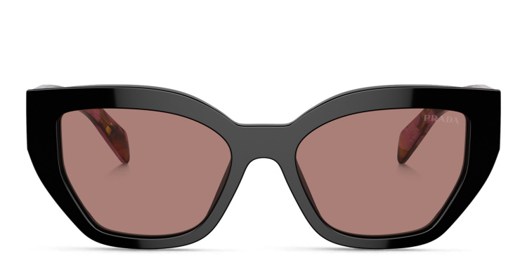 تسوق نظارات شمسية طراز بترفلاي برادا بلون أحمر أونلاين.