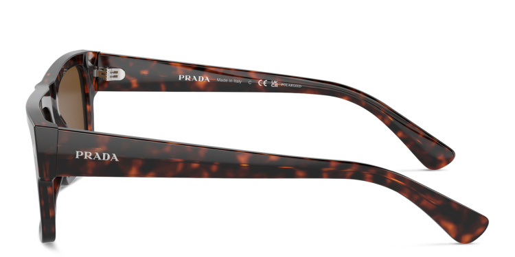 تسوق نظارات شمسية مستطيلة برادا بلون مموه أونلاين.