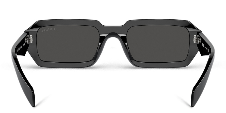 تسوق نظارات شمسية مستطيلة برادا بلون أسود أونلاين.