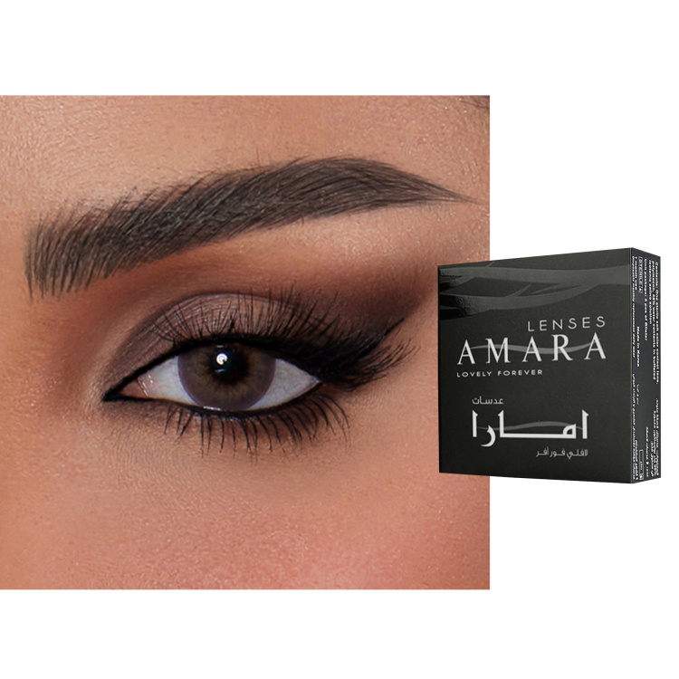 تسوق عدسات لاصقة ملوّنة للإستخدام الشهري - سانست أمارا وان داي بلون بني فاتح أونلاين.