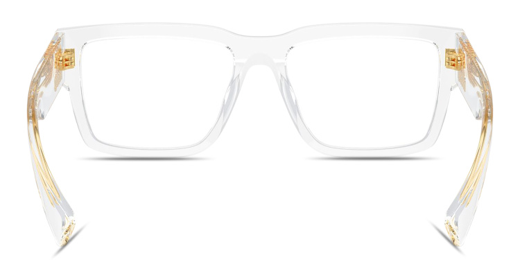 تسوق نظارات طبية مستطيلة بشعار العلامة العمودي ميو ميو بلون شفاف أونلاين.