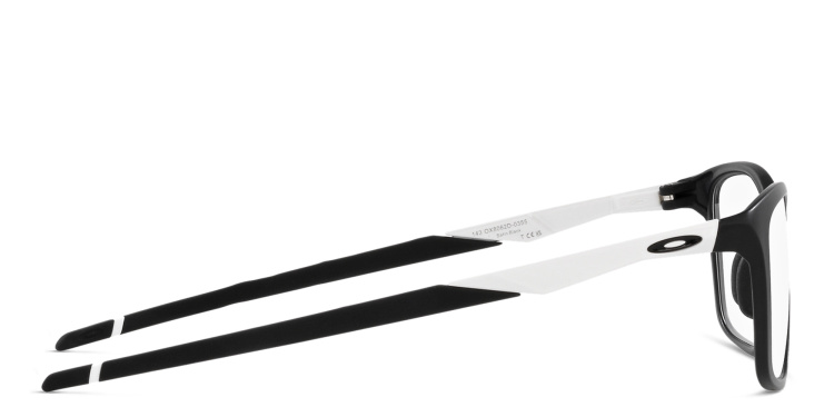 Shop Oakley Wide Rectangle Eyeglasses in Black online.