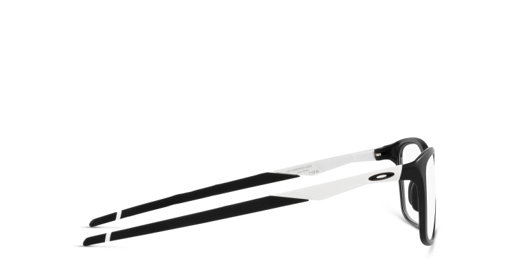 Shop Oakley Wide Rectangle Eyeglasses in Black online.