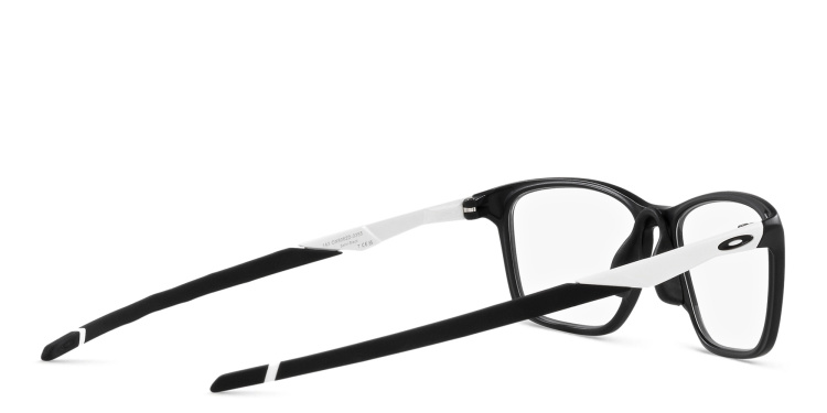 Shop Oakley Wide Rectangle Eyeglasses in Black online.