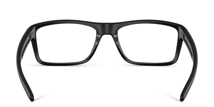 Shop Oakley Wide Rectangle Eyeglasses in Black online.