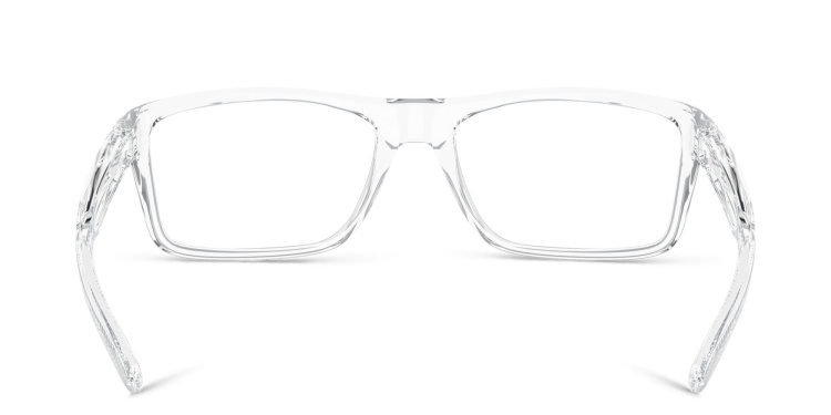 Shop Oakley Wide Rectangle Eyeglasses in Clear online.