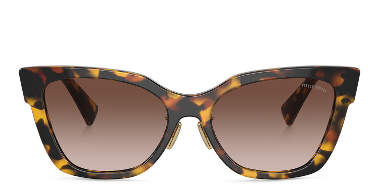 تسوق نظارات شمسية مربّعة ميو ميو بلون مموه أونلاين.