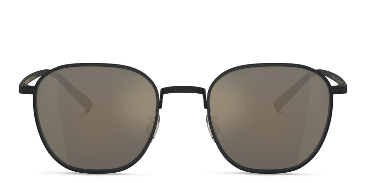 تسوق نظارات شمسية رين بإطار مربّع للجنسين أوليفر بيبلز بلون أسود أونلاين.