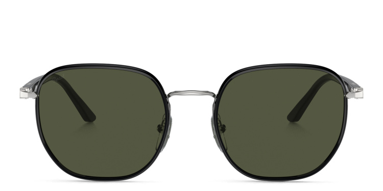 Shop PERSOL Unisex Irregular Sunglasses in Black online.