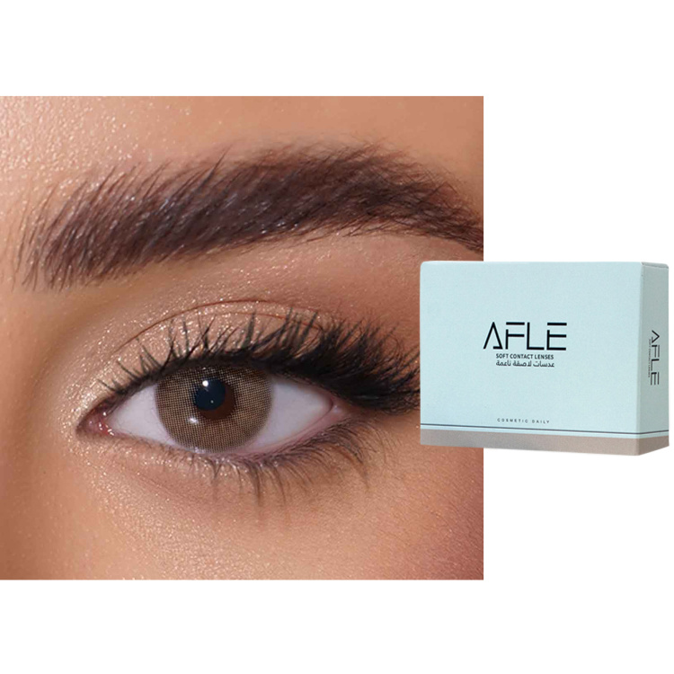 Shop AFLE 1-Day Color Contact Lenses - Clay in Light Brown online.