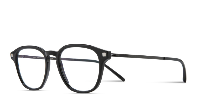 Shop MYKITA Pana Unisex Square Eyeglasses in Black online.