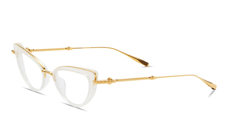 Shop VALENTINO V - Daydream Cat-Eye Eyeglasses in Clear online.