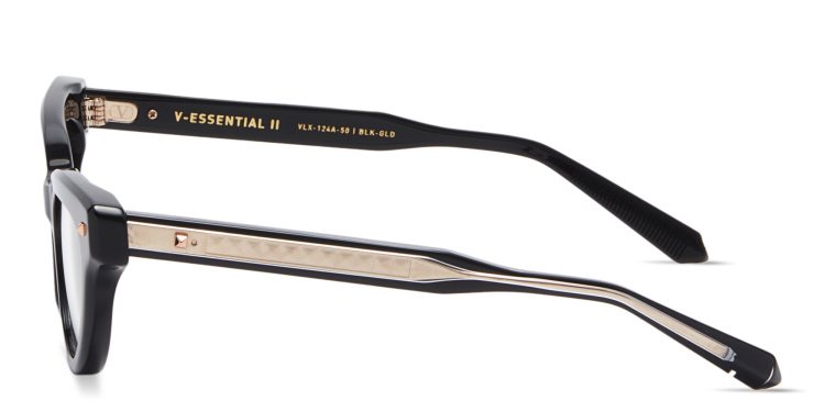 Shop VALENTINO V - Essential II Cat-Eye Eyeglasses in Black online.