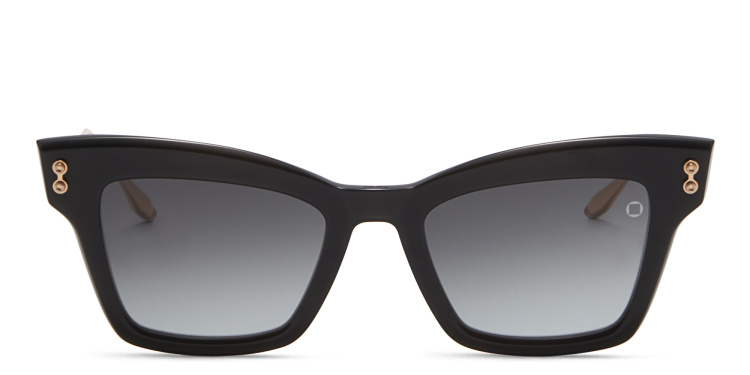 Shop AKONI Innes Cat-Eye Sunglasses in Black online.