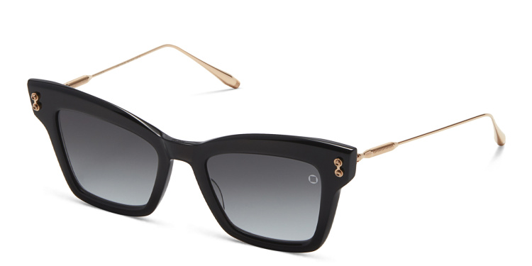 Shop AKONI Innes Cat-Eye Sunglasses in Black online.