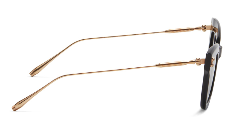 Shop AKONI Innes Cat-Eye Sunglasses in Black online.