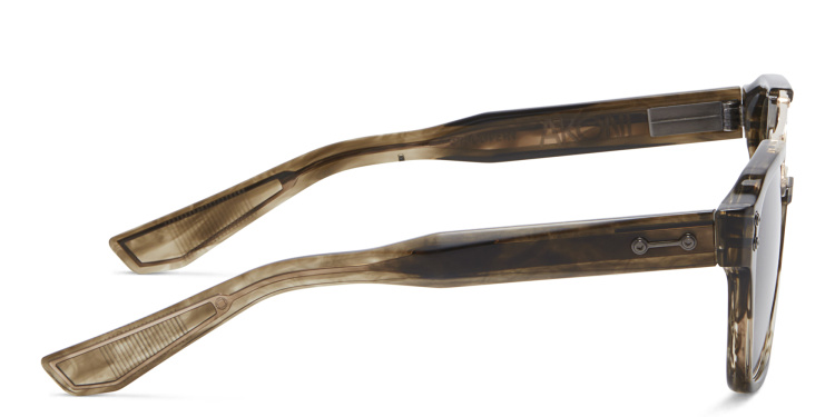 Shop AKONI Discovery Aviator Sunglasses in Tortoise online.