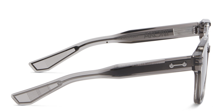 Shop AKONI Discovery Aviator Sunglasses in Grey online.