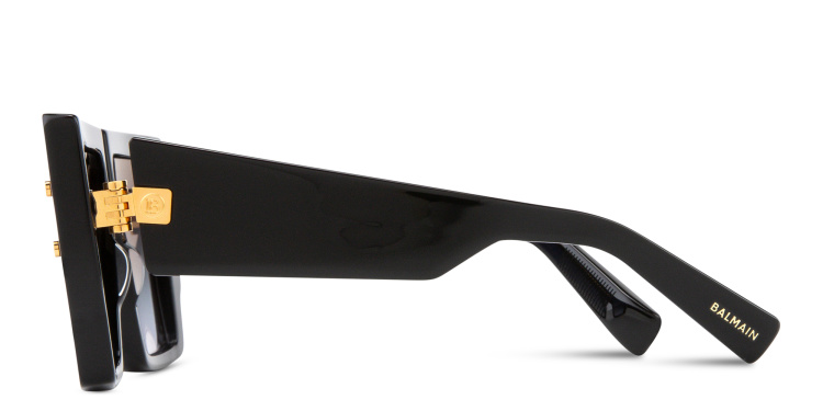 تسوق نظارات شمسية بي غراند بإطار مربّع كبير للجنسين بالمان بلون أسود أونلاين.