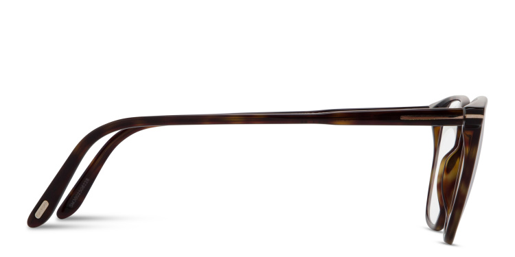 Shop TOM FORD Logo Round Eyeglasses in Havana online.