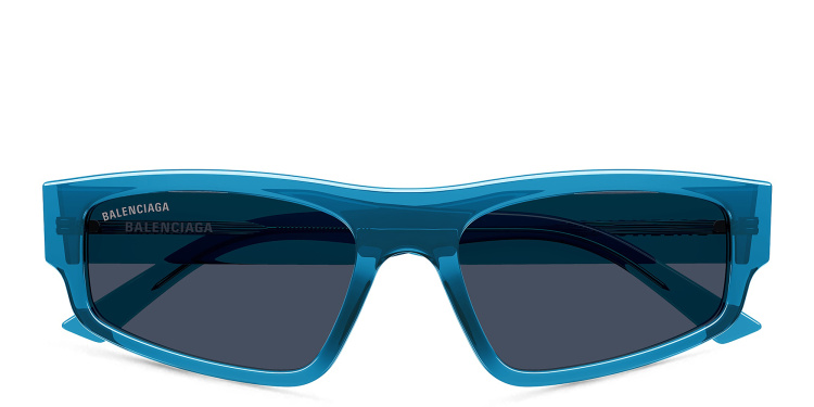 تسوق نظارات شمسية إيفريداي بإطار مستطيل للجنسين بالينسياغا بلون أزرق أونلاين.