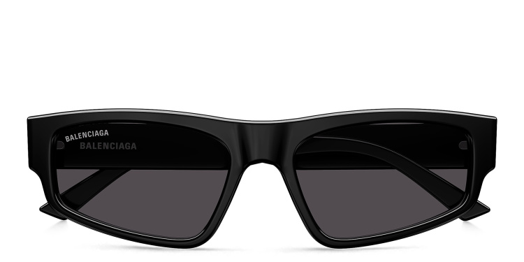 تسوق نظارات شمسية إيفريداي بإطار مستطيل للجنسين بالينسياغا بلون أسود أونلاين.