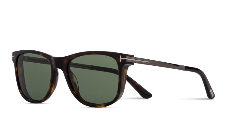 Shop TOM FORD Lionel Square Sunglasses in Havana online.