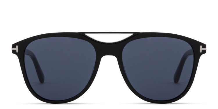 تسوق نظارات شمسية داميان طراز بايلوت توم فورد بلون أسود أونلاين.