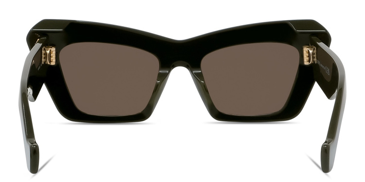 Shop LOEWE Anagram Green Cat-Eye Sunglasses in Green online.