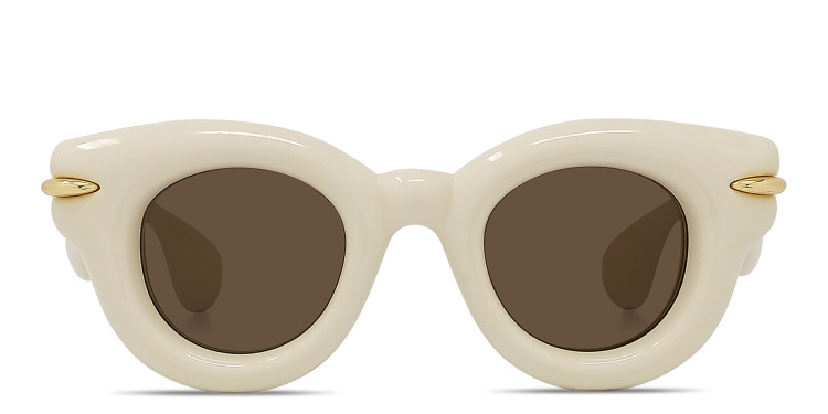 Shop LOEWE Signature Brown Pantos Sunglasses in Brown online.