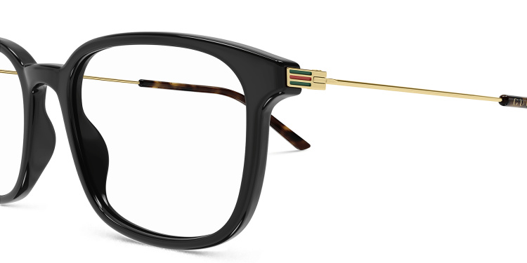 Shop GUCCI Superlight Square Eyeglasses in Black online.