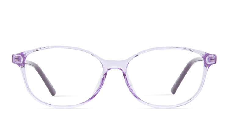 Shop EYE'M Kids Oval Eyeglasses in Purple online.