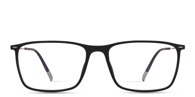 تسوق نظارات طبية إيلوجين لايت بإطار مربّع واسع سيلويت بلون أسود أونلاين.