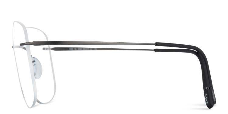 تسوق نظارات طبية تايتان مينيميل آرت مربّعة واسعة بدون إطار سيلويت بلون رمادي أونلاين.