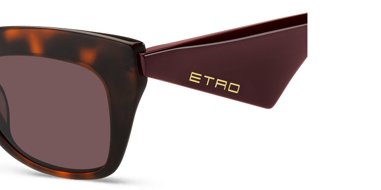 Shop ETRO Tailoring Cat-Eye Sunglasses in Havana online.