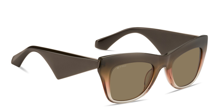 Shop ETRO Etro Tailoring Cat-Eye Sunglasses in Brown online.