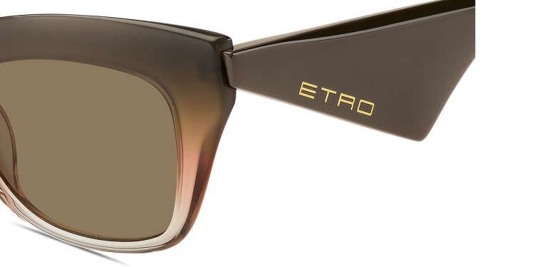 Shop ETRO Etro Tailoring Cat-Eye Sunglasses in Brown online.