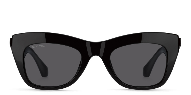 Shop ETRO Tailoring Cat-Eye Sunglasses in Black online.